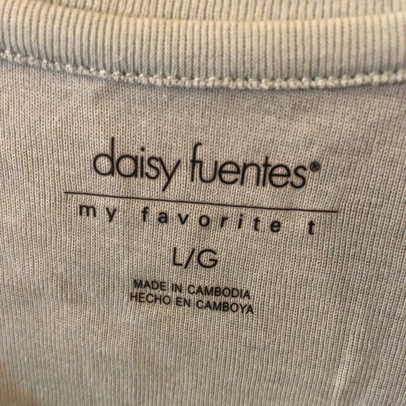 NWT Daisy Fuentes Women’s Large Modal Tee - Picture 3 of 4